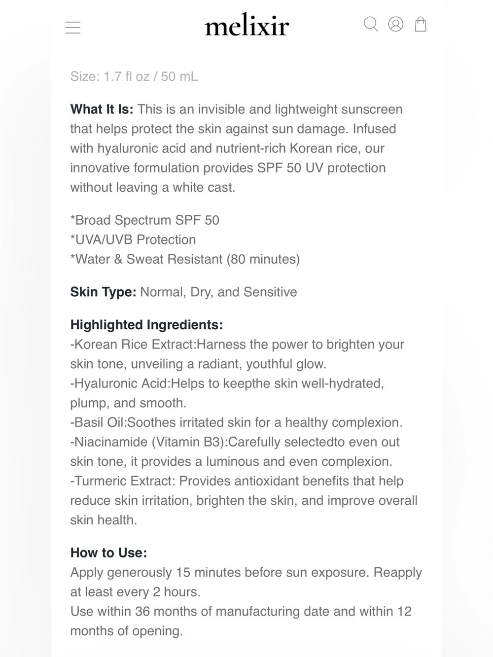 ❤️ Airfit Invisible™ Sunscreen SPF 50